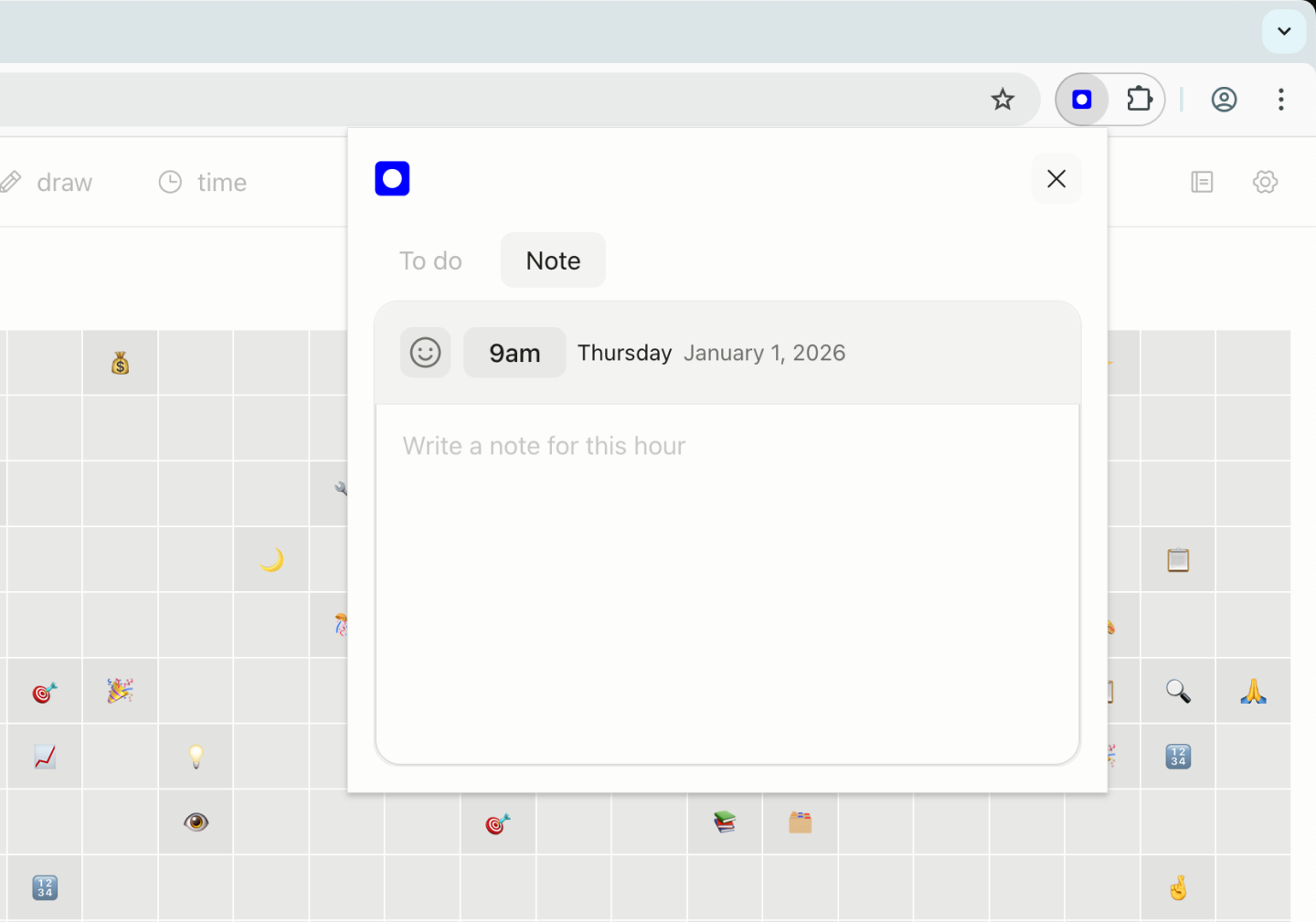 Write notes directly from the Tabba popup screenshot